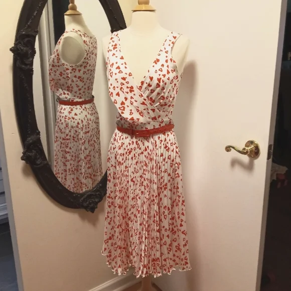 Eva Franco Dresses Eva Franco Heart Print Dress Size